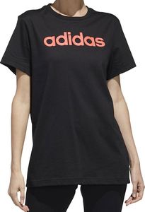 Adidas Koszulka damska adidas Essentials Linear Loose Tee czarna GL6333 : Rozmiar - 2XS 3