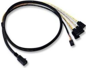LSI SFF 8643 - SATA x4, 1m, Czarny (LSI00411) 2