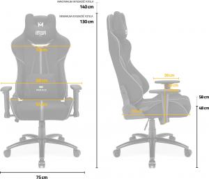 Fotel IMBA Seat Warlock Czarny (987113) 7