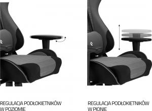 Fotel IMBA Seat Druid Czarno-szary (263231) 5