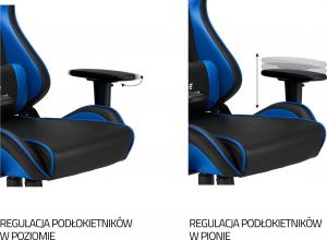 Fotel IMBA Seat Emperor czarno-niebieski 8