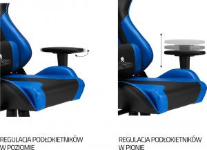 Fotel IMBA Seat KNIGHT czarno-niebieski (867730) 8