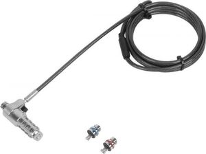 Linka zabezpieczająca Targus Defcon 3-in-1 2m  (ASP86RGL) 3