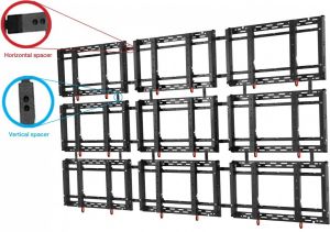 NEC PD02VW MFS 46 55 L, Uchwyt Ścienny, Czarny (100013100) 6
