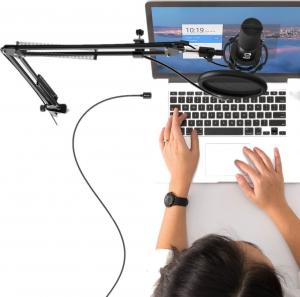 Mikrofon Fifine Zestaw mikrofonowy pop, filtr, statyw T669 USB 3