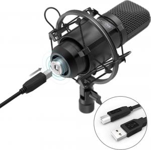 Mikrofon Fifine Zestaw mikrofonowy: pop, filtr, statyw T730 USB 1