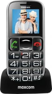 Telefon komórkowy Maxcom MM462BB Czarno-srebrny 1