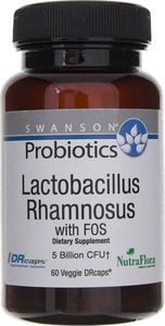 Swanson Swanson Probiotyk Lactobacillus Rhamnosus z FOS - 60 kapsułek 1