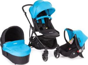 Wózek Baby Monsters 3w1 Trio Globe turkusowy 1