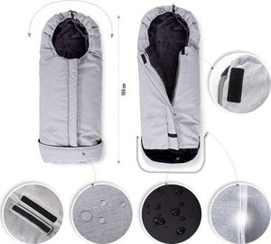 BabyMatex BabyMatex Triton Wodoodporny śpiworek dowózka - 63 2