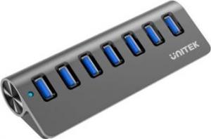 HUB USB Unitek Y-3187 Aluminiowy 7x USB 3.0 (Y-3187) 1