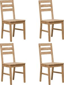 vidaXL Krzesła jadalniane, 4 szt., lite drewno akacjowe (246006) - 246006 1