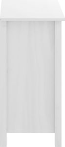 vidaXL Komoda Hill Range, biała, 130x40x80 cm, lite drewno sosnowe (288932) - 288932 4