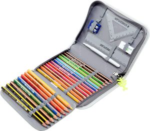 Piórnik Step by Step 3D Adac z wyposażeniem szary 2