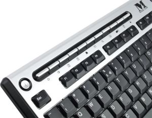 Klawiatura + mysz Modecom MC-7000 srebrno-czarny 3