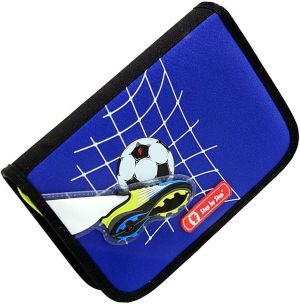 Piórnik Step by Step 3D Top Soccer z wyposażeniem niebieski (129289) 1