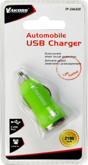 Ładowarka Vakoss 2x USB-A 2.1 A  (TP-2465UK) 2