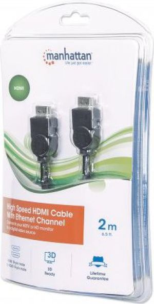 Kabel Manhattan HDMI - HDMI 2m czarny (393751) 4