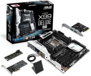 Płyta główna Asus X99-DELUXE/U3.1 X99 LGA 2011-3 (PCX/DZW/GLAN/SATA3/USB3/RAID/DDR4/SLI/CROSSFIRE) ( X99-DELUXE/U3.1 9