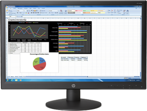 Monitor HP V241p (K0Q34AA#ABB) 3