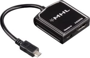 Adapter USB Hama microUSB - HDMI + microUSB Czarny  (000545100000) 1
