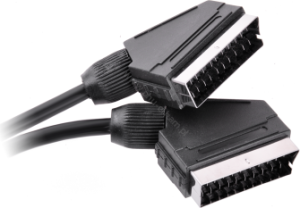 Kabel Scart - Scart 1.2m czarny (KPO2705-1,2) 1