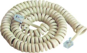 Kabel telefoniczny skręcany 2m Biały (TEL0032F-2,1) 1