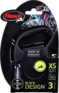 Flexi Smycz automatyczna Black Design XS linka 3 m kol. czarny 4