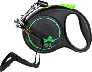 Flexi Smycz automatyczna Black Design XS linka 3 m kol. zielony 2