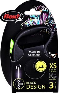 Flexi Smycz automatyczna Black Design XS linka 3 m kol. zielony 4