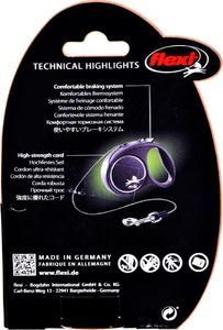 Flexi Smycz automatyczna Black Design XS linka 3 m kol. zielony 5