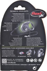 Flexi Smycz automatyczna Black Design S linka 5 m kol. różowy 5