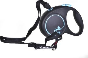 Flexi Smycz automatyczna Black Design M linka 5 m kol. niebieski 3