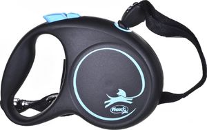 Flexi Smycz automatyczna Black Design M linka 5 m kol. niebieski 4