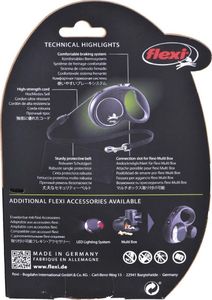 Flexi Smycz automatyczna Black Design M linka 5 m kol. niebieski 6