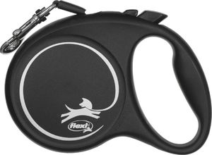 Flexi Smycz automatyczna Black Design M taśma 5 m kol. czarny 2