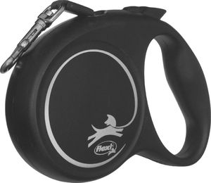 Flexi Smycz automatyczna Black Design M taśma 5 m kol. czarny 3