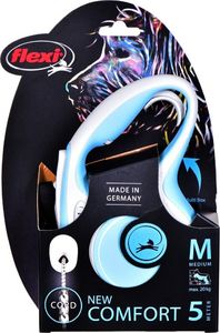 Flexi Smycz automatyczna New Comfort M linka 5 m kol. jasny niebieski 3