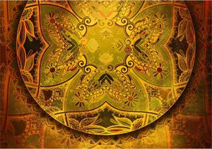 DecoNest Fototapeta - Mandala: Złoty poemat - 150X105 1