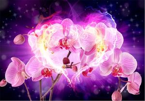 DecoNest Fototapeta - Orchidee w płomieniach - 400X280 1