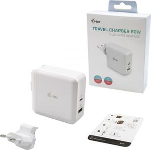 Ładowarka I-TEC 1x USB-A 1x USB-C 3 A (CHARGER-C60WT) 3
