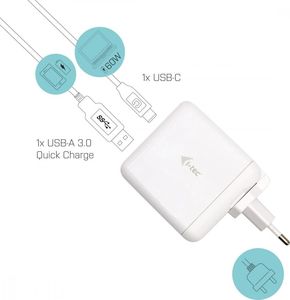 Ładowarka I-TEC 1x USB-A 1x USB-C 3 A (CHARGER-C60WT) 4