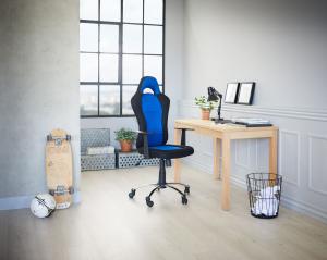 Fotel Jysk SNERTINGE Czarno-niebieski 3