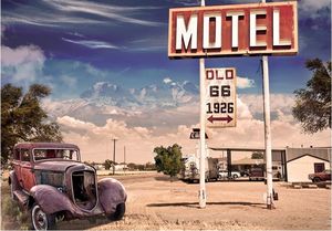 DecoNest Fototapeta - Old motel - 100X70 1