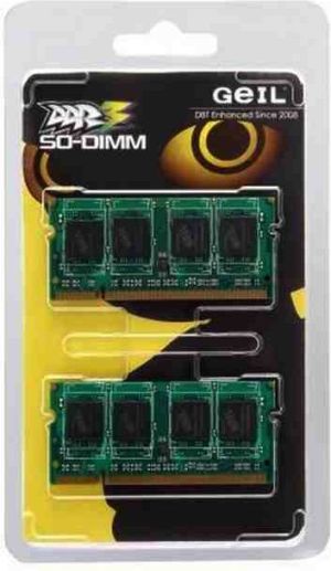 Pamięć do laptopa GeIL DDR3 SO-DIMM 8GB (4GBx2) 1066MHz, CL7, Dual (GS38GB1066C7DC) 2