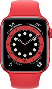 Smartwatch Apple Watch 6 GPS 44mm Red Alu Red Sport Czerwony  (M00M3WB/A) 2