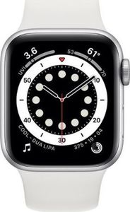 Smartwatch Apple Watch 6 GPS 44mm Silver Alu White Sport Biały  (M00D3WB/A) 2