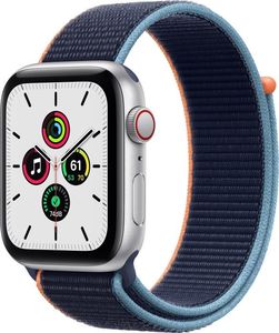 Smartwatch Apple Watch SE GPS + Cellular 44mm Silver Alu Navy Niebieski  (MYEW2WB/A) 1