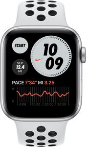 Smartwatch Apple Watch SE Nike GPS + Cellular 44mm Silver Alu Platinium Sport Biały  (MG083WB/A) 2