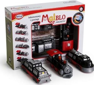 Malblo Magnetic Pociągi i lokomotywy 3+ Malblo 1